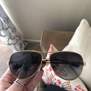 tory burch brown aviator sunglasses